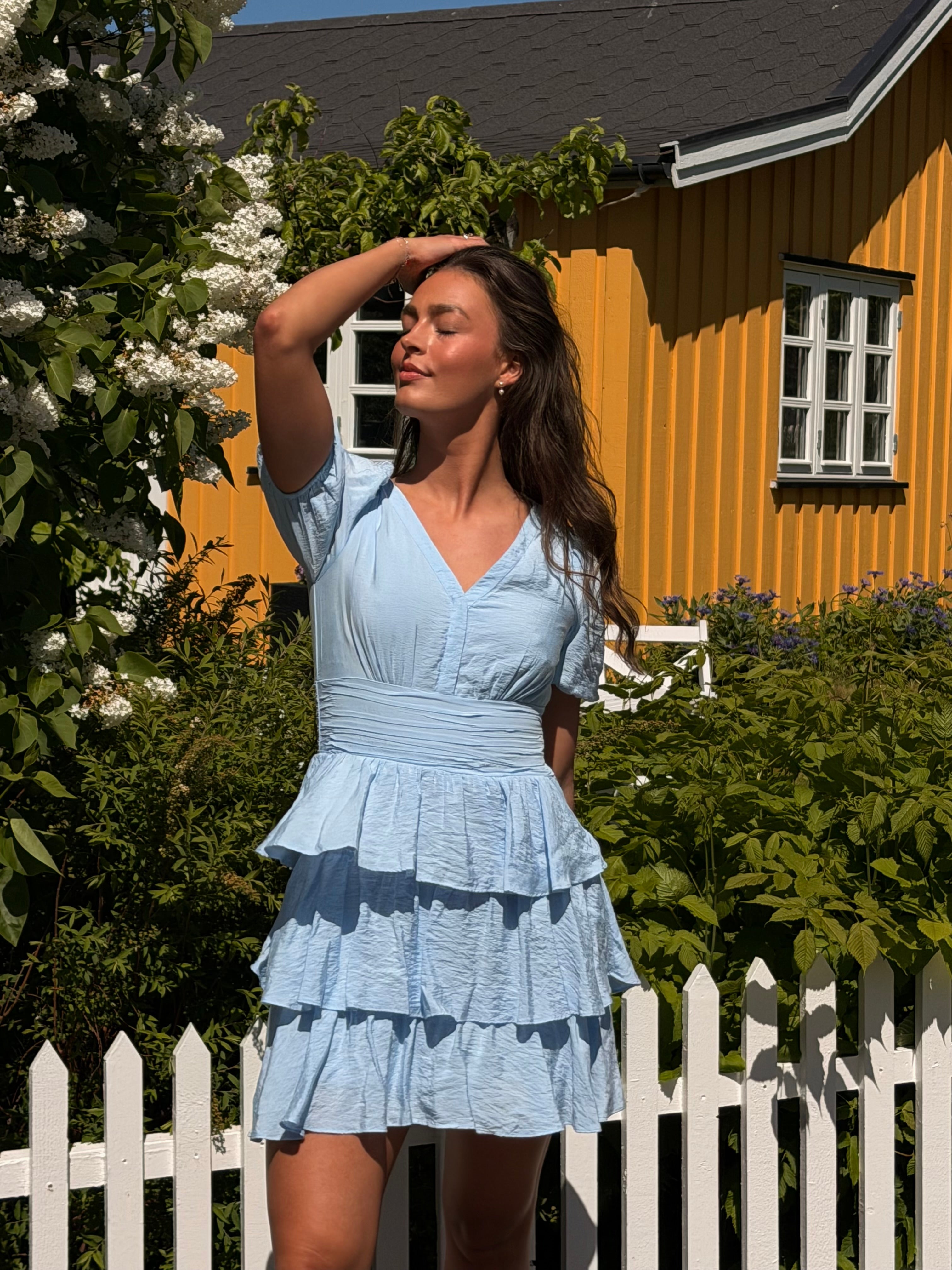 VMLISE Short Dress - Cashmere Blue